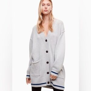 ⭐️ TAKE 50% OFF ⭐️ Aritzia Wilfred Free Velzen Sweater Knit Merino Wool Cardigan